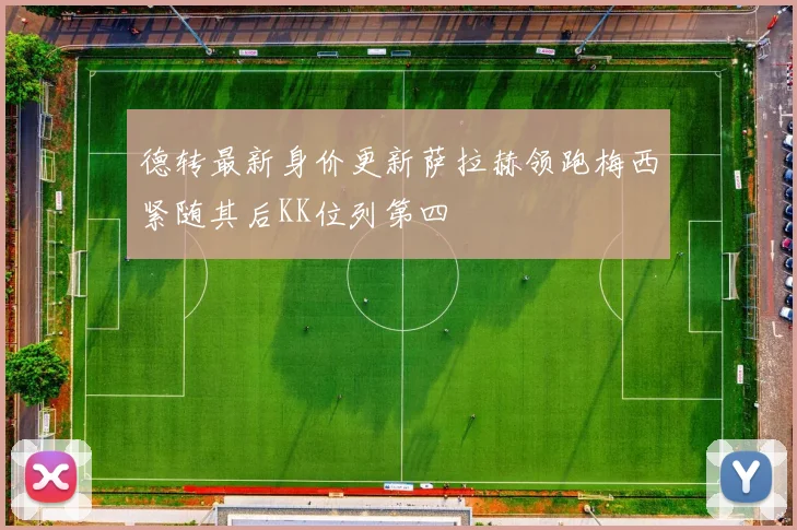 德转最新身价更新萨拉赫领跑梅西紧随其后KK位列第四